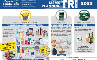 Nouveau planning de tri 2023 – Mémo tri